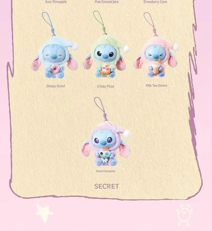 15CM New Stitch Eat Something Before Sleep Series Blind Box Plush Dolls Pendant Cute Doll Ornament Mystery Box Surprise Toy Gift