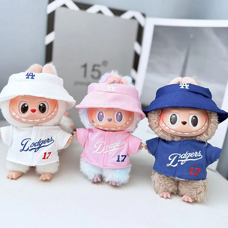 Only Selling 17cm Labub V1v2v3 High-Energy Series Baseball Suit Set Shoes For Sportswear Fashionable Clothing Styling Gifts