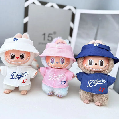 Only Selling 17cm Labub V1v2v3 High-Energy Series Baseball Suit Set Shoes For Sportswear Fashionable Clothing Styling Gifts