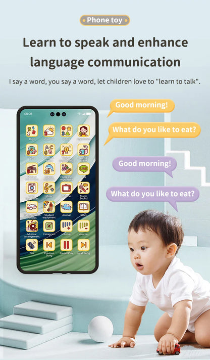 Toy Cell Phone Educational Toys Children Simulation Phone Toy Phone Mobile Early Educational Toy Learning Cellphone Model Toy
