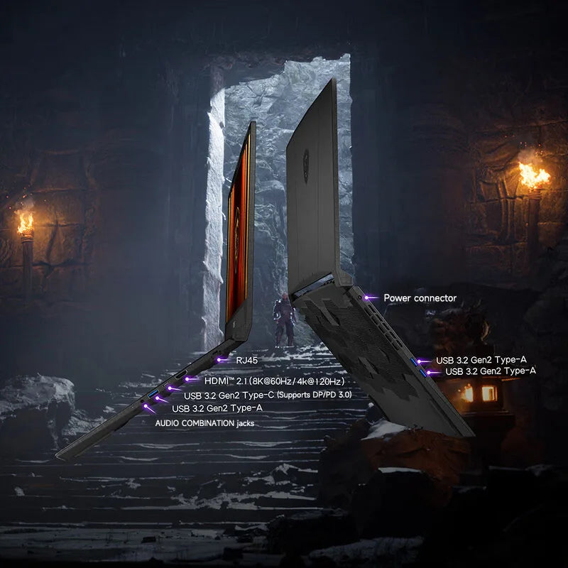 2025 MSI Katana 15 HX Gaming Laptop 15.6 Inch 2.5K QHD 165Hz IPS Screen Notebook i9-14900HX 32GB 2TB RTX5060 Netbook Computer PC