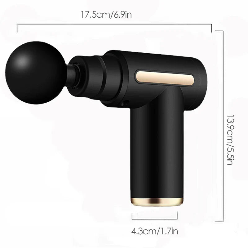 Electric Percussion Massage Gun Deep Tissue Body Massager for Neck Back Shoulder - Fitness Muscle Relaxation Tool