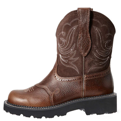 Embroidered Cowboy Boots For Men Women Pu Leather Boots Lightweight Comfortable Western Boots Zapatos De Hombre Size 35-42