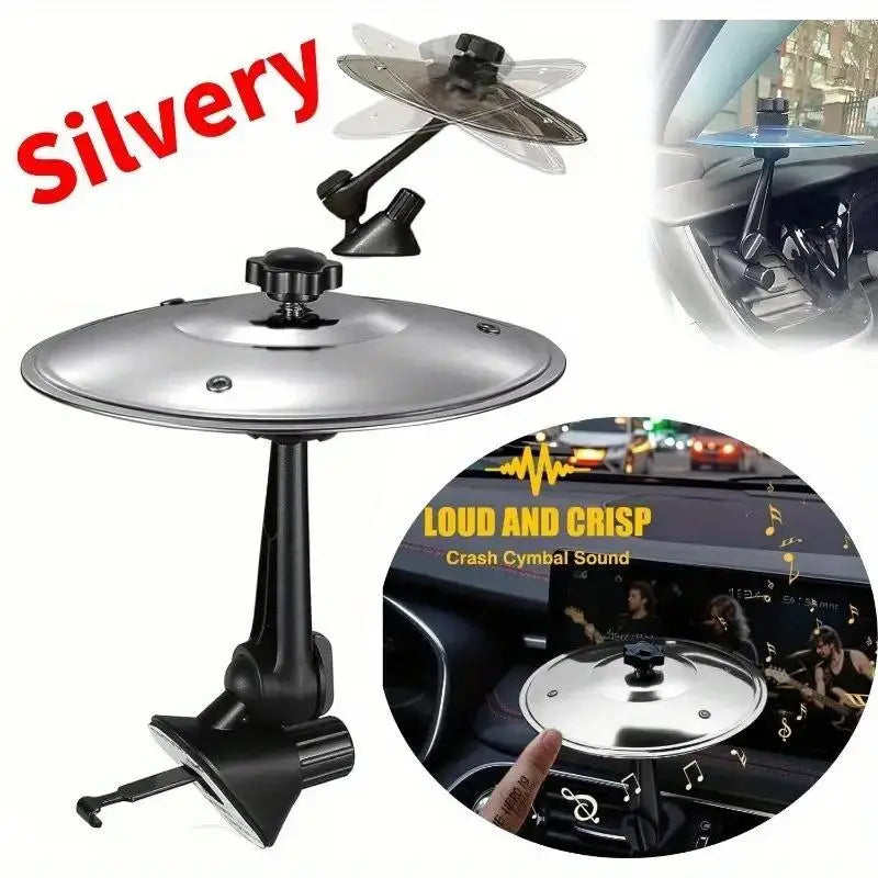 1PC voiture Crash cymbale évent Mini tambour voiture tir à la main cymbales voiture tambour cymbale évent Instrument de musique pour l'intérieur de la voiture