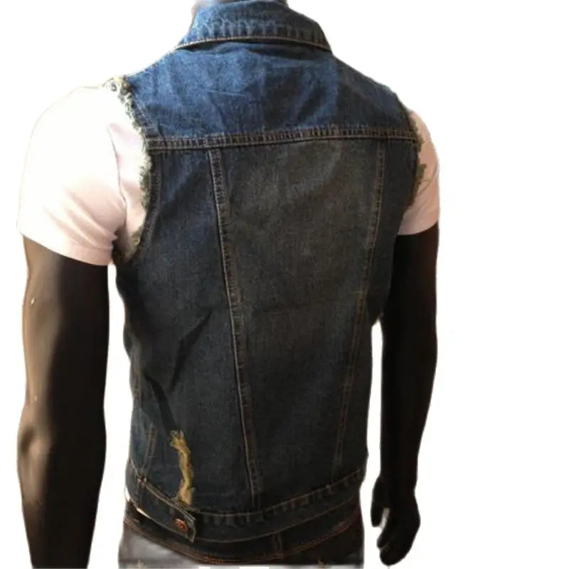 Gilets en Jean Soldes Gilets en Denim Polaire Homme Gilet Tactique Soldes Gilet Biker Homme Blouson Sans Manches Homme Débardeur