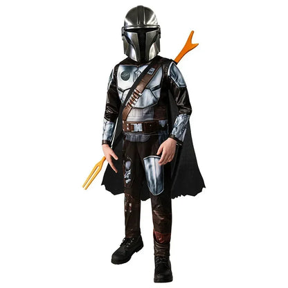 Costume de cosplay d'armure de chasseur de rebond de film, masque d'héroes souriant, combinaison d'halloween, habillage, costume