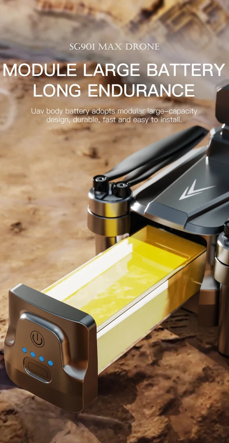 Xiaomi SG901 MAX GPS Drone professionnel 8K aérien HD évitant des obstacles avec écran plus grand télécommande Drone pliable sans brosse