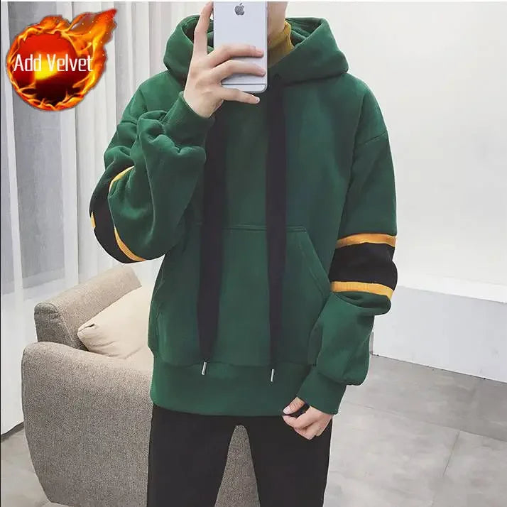 PVD-Sweat à Capuche en Coton pour Homme, Vêtement Chaud, Simple, de Luxe, de Styliste, Emo, Bon Marché, Nouveauté Automne Hiver