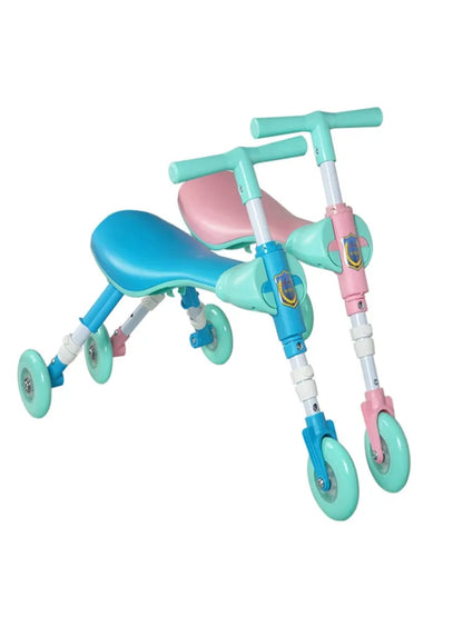 New liftable children's folding large mantis car three-wheeled scooter baby walker 1-6 years old yo-yo car