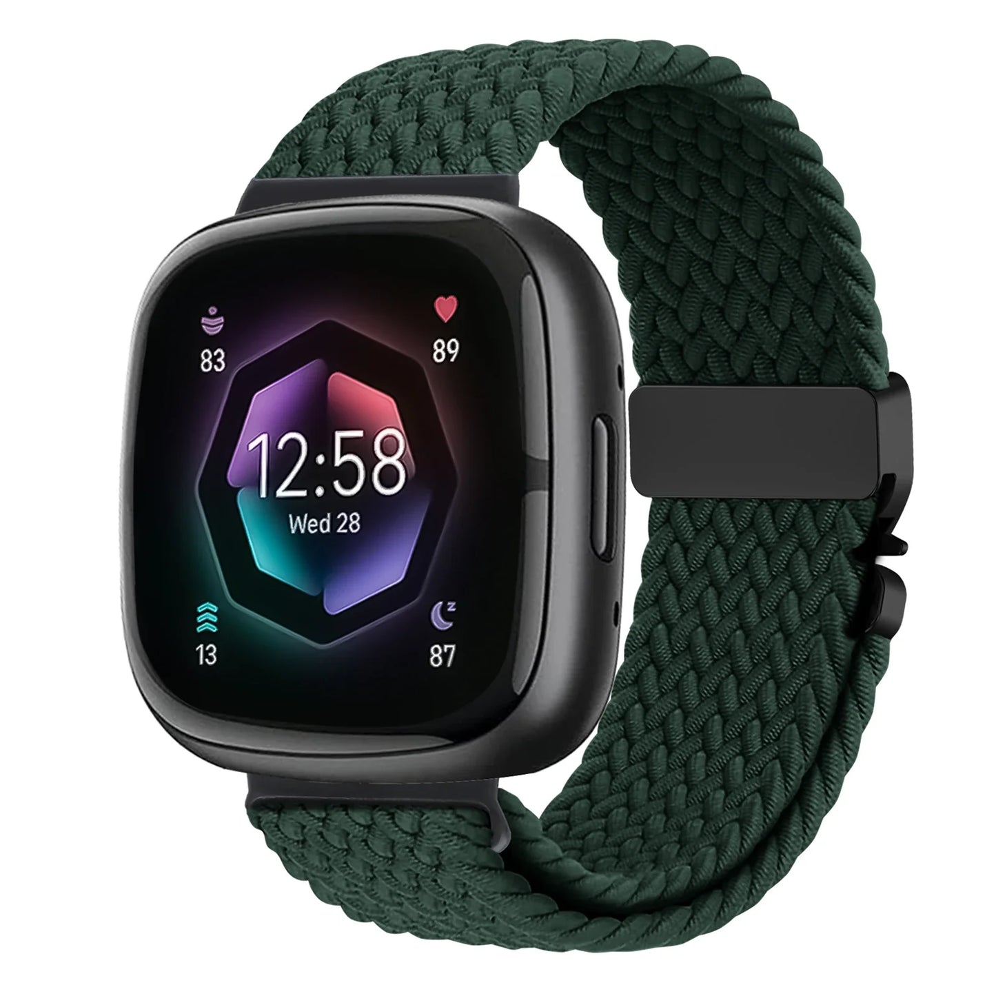 Braided Parachute band for Fitbit Versa 4 3 Sense 2 Strap Accessories replacment nylon belt Bracelet correa Fitbit Versa 4 Strap