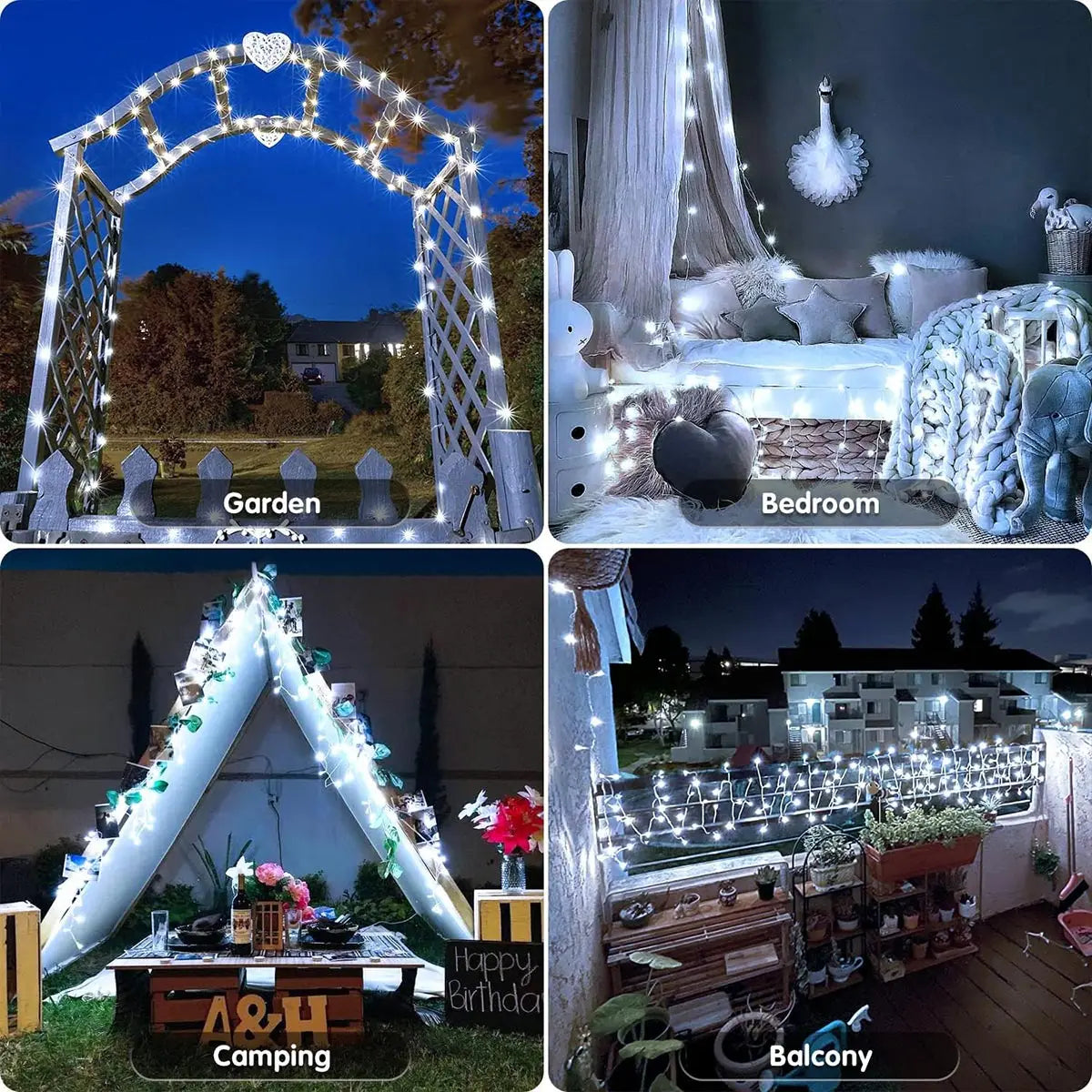 LED lumières de noël 5/10/20M 220V étanche fée lumières extérieur jardin arbre maison Halloween fête vacances décoration éclairage