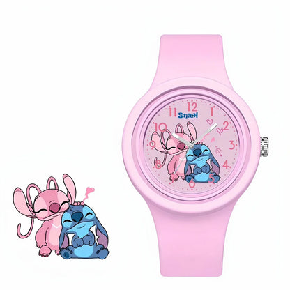 Cute Anime Stitch Watch Kawaii Lilo & Stitch Children Watches Sports Silicone Watch Cartoon Stitch Watch Kids Birthday Toy Gifts