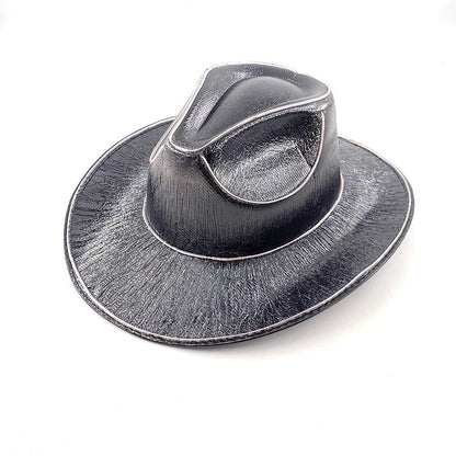 Chapeau de Cowboy nacré, Costume de danse, casquette de Cowgirl scintillante, pour boîte de nuit néon, nouvel arrivage