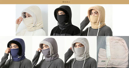 Chapeau chaud d'hiver pour hommes et femmes, Protection des oreilles de cyclisme d'automne et d'hiver avec velours épais pour la Protection contre le froid
