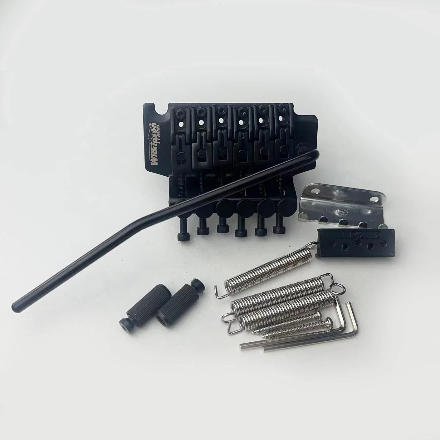 Wilkinson WODL1 guitare électrique 6 cordes Double verrouillage système trémolo pont 42mm R2 écrou noir