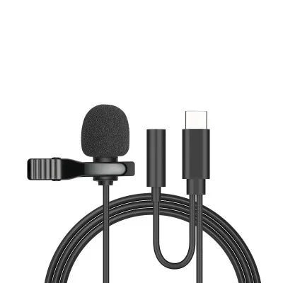 Mini Microphone USB Professionnel pour Appareil Photo DSLR, 3.5mm, à réinitialisation, Revers, Type C, pour PC, Smartphone