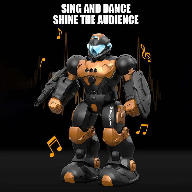 Robot Télécommandé Intelligent à LED pour Enfant, Pigments, Voix, Geste, Solitaire, Télécommande, PhtalRobot, Jouet, Cadeaux