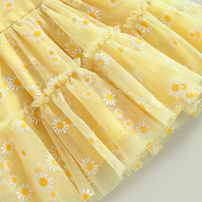 Pudcoco-Robe princesse en tulle à manches longues pour bébé fille, robe trapèze pour tout-petit, élégante, AndrPrint Destroy, maille, fête, 3M-3T
