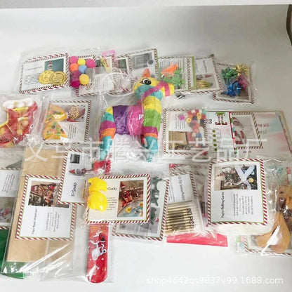 Kit lutin Calendrier de l'Avent 2025 Compte à rebours de 24 jours avec 12 jours d'activités de lutin Boîte de Noël à faire soi-même Idée cadeau de vacances pour les enfants et la famille