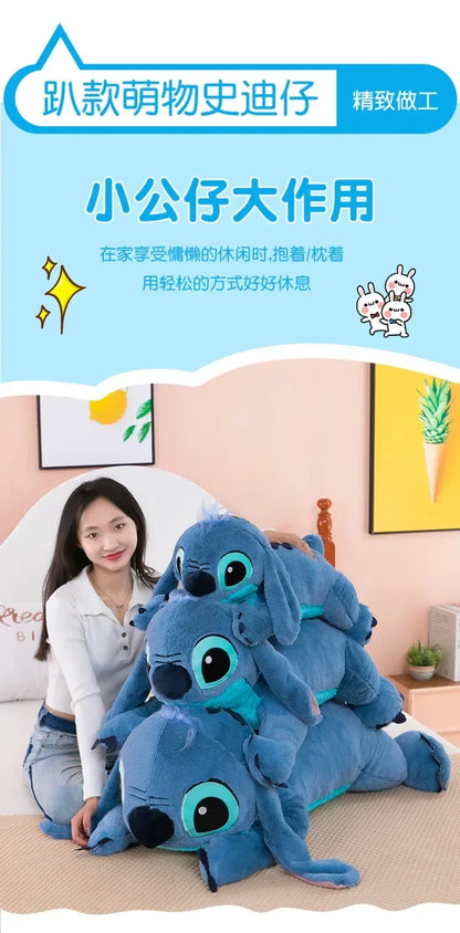 Peluche Stitchou de 100 cm, grande taille, oreiller long, jouet pour fille, jambes serrées, cadeau d'anniversaire pour enfant