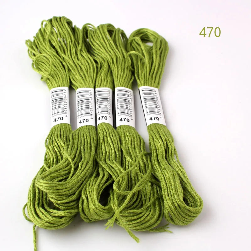 433---581--10 pcs cross-stitch  Embroidery Thread Floss Sewing Skeins Craft DIY Bracelet braided