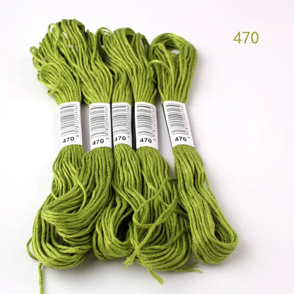 433---581--10 pcs cross-stitch  Embroidery Thread Floss Sewing Skeins Craft DIY Bracelet braided
