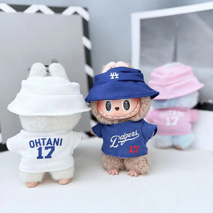 Only Selling 17cm Labub V1v2v3 High-Energy Series Baseball Suit Set Shoes For Sportswear Fashionable Clothing Styling Gifts