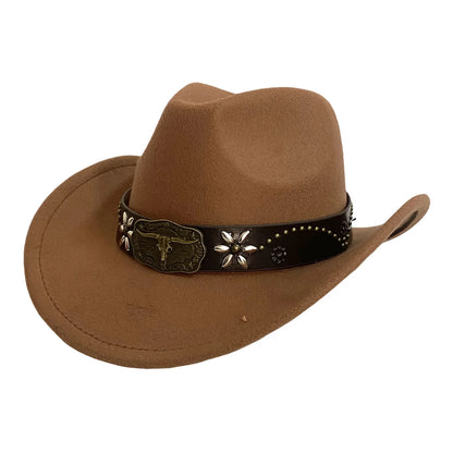 Chapeau de Cowboy occidental Vintage, chapeaux de Cowboy occidentaux classiques, chapeaux de Cowgirl de Cowboy de Style occidental pour voyage pêche randonnée été