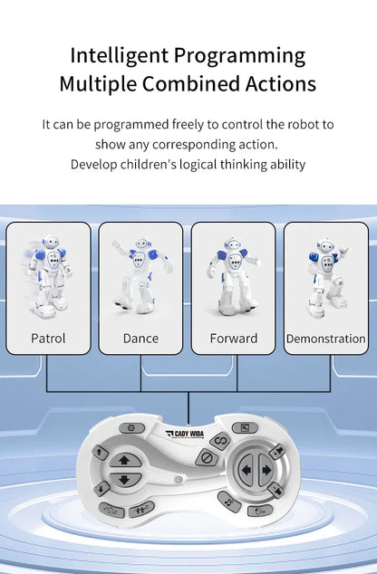 JJRC Rc Robot enfants Intelligent télécommande Robots jouets programmés électrique détection de geste Machine de danse enfants cadeau de noël