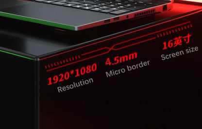 16.1 Inch Gaming Laptop Computer RTX4050 6G Intel Core i9-13900H i5-12450H windows11 por Max 64GB 2*DDR5 2*M.2 NVME 4TB SSD WiFi