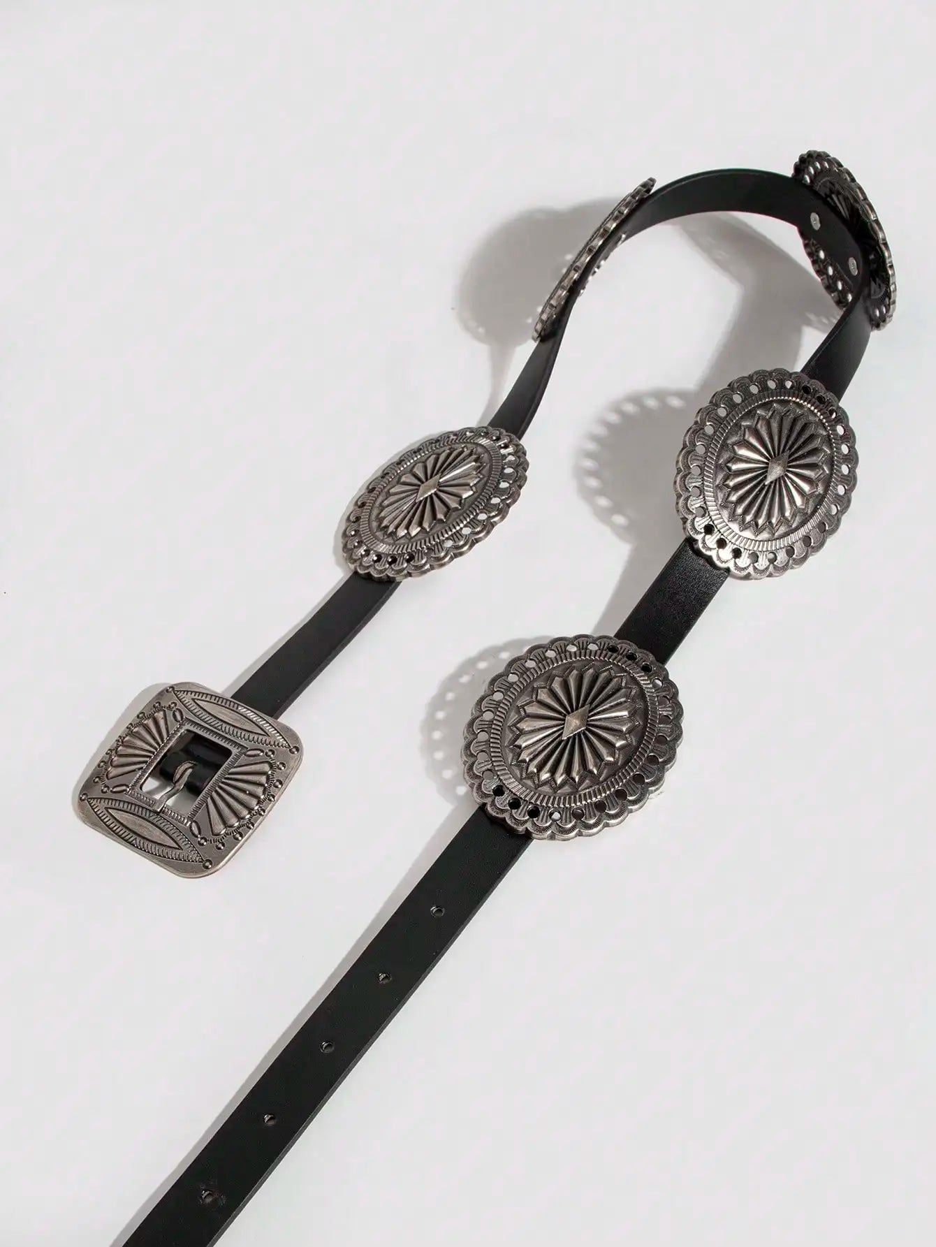 Ceinture robuste en métal sculpté pour femmes, 1 pièce, Style Punk, accessoire Cowboy Cowgirl, Boho