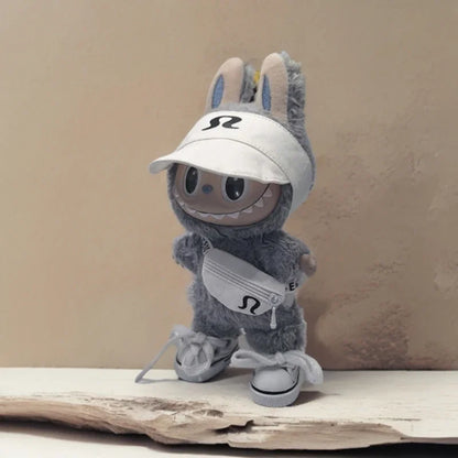 15/17cm Labubu V1 V2 V3 Vêtements de poupée Mode sweat à capuche et sac Idol coréen Tendance Bricolage Vêtements et accessoires de poupée Cadeau jouet
