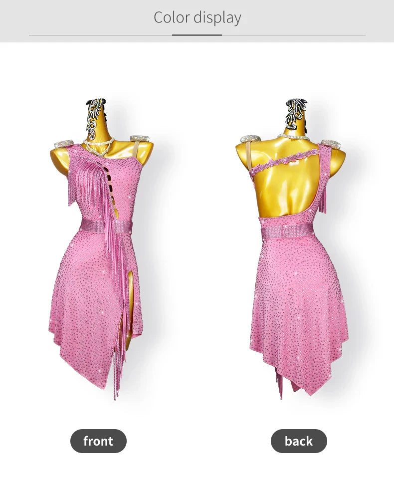 Robes de soirée pour femmes, vêtements de danse latine, Costume de danse Sexy, jupe de bal, Costume de sport sur scène pour filles, nouvelle collection 2026