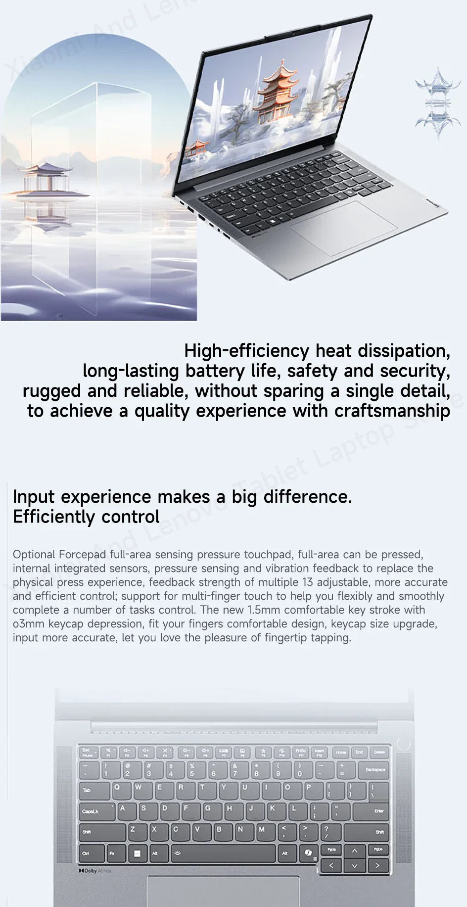Lenovo Laptop Thinkbook 14+ 2024 AI 14.5" 3K 120Hz Screen UItra5-125H/UItra9-185H NVDIA RTX4060 Dolby Atoms Gaming Notebook PC