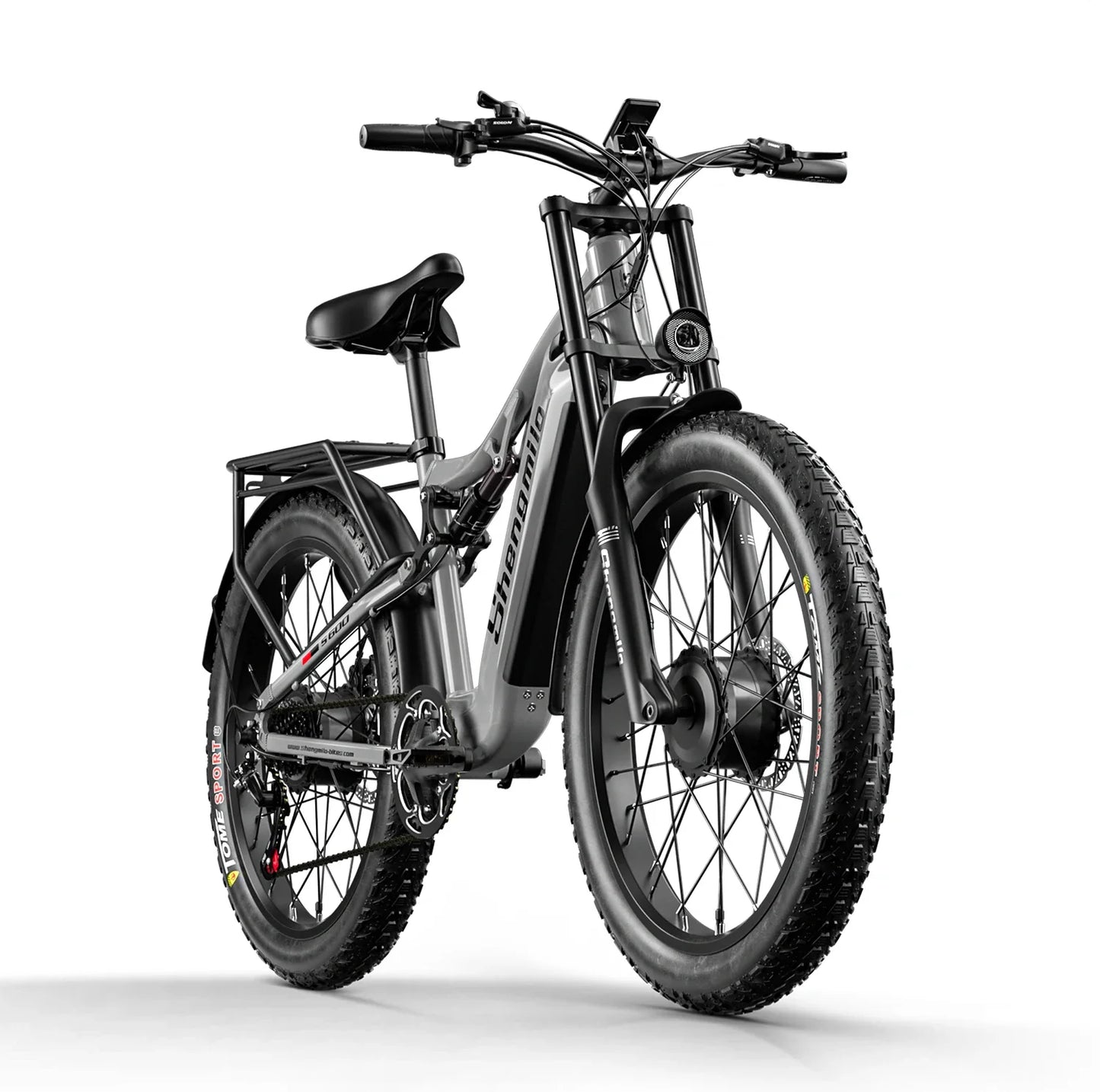 Shengmilo S600 gros pneu vélo électrique 2000W avec deux moteurs 48V17.5AH batterie 26 pouces e vélo adulte, vélo électrique de montagne