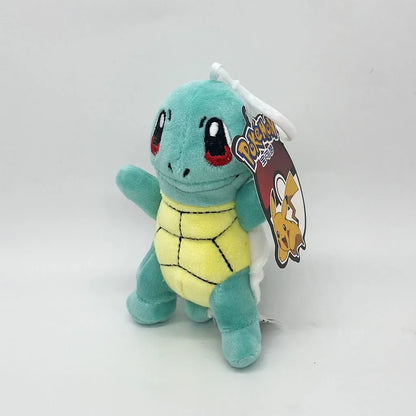 Lot de 10 peluches Pokémon Carapuce Salamèche Pikachu Bulbizarre 12cm Pendentif Peluche Porte-clés Cadeau Jouet