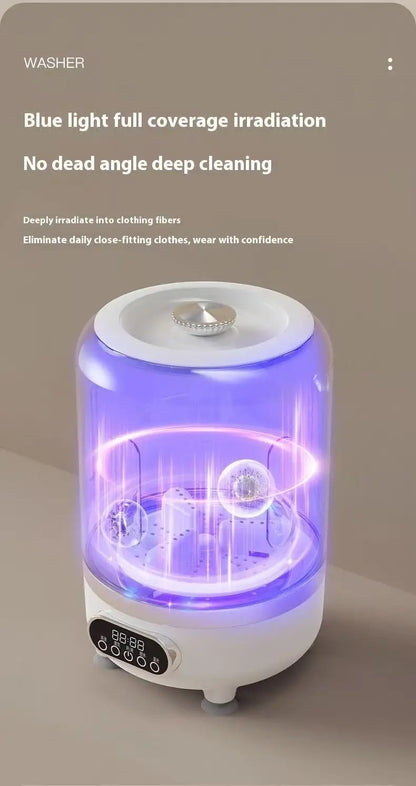Portable Mini Washing Machine With High Speed Spin Dryer Energy Saving And Multifunctional For Camping Travel Dormitory Use
