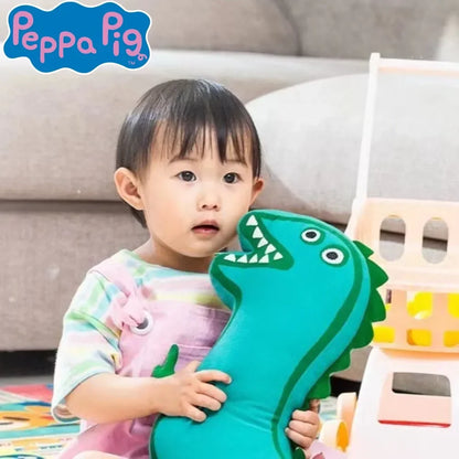 Peppa Pig Monsieur Dinosaure de George Pig Peluche Réversible Poupée Kawaii Décoration Maison Chambre Cadeau Jouet Enfant Anniversaire Noël