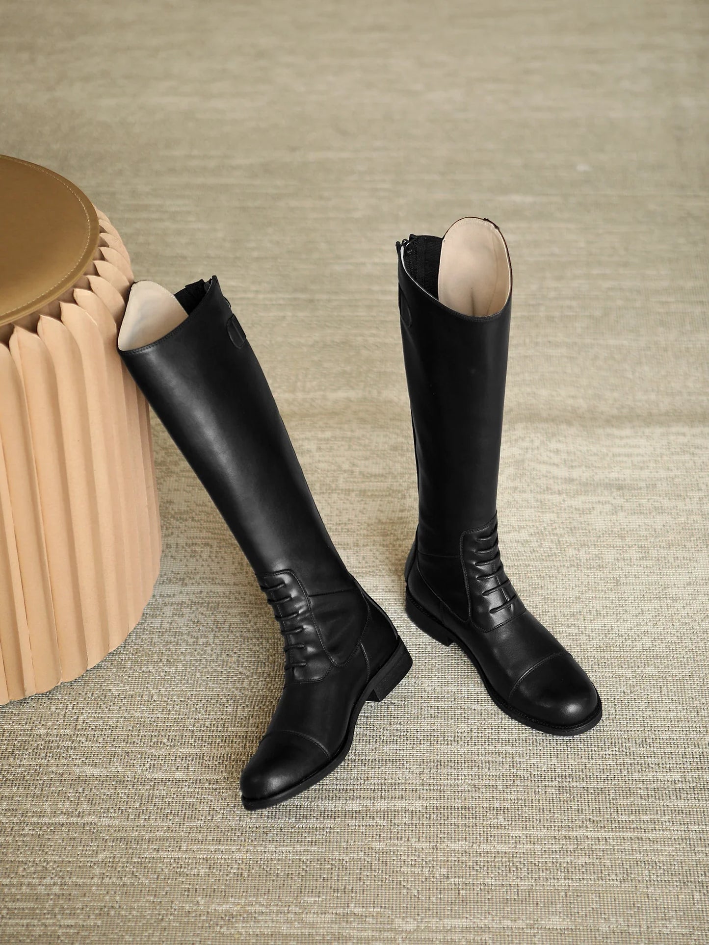 2025 Equestrian Boots Leather Equestrian Supplies Long Boots Riding Equipment Non-Slip Ultra Footwear Resistant Horse Rider Shoe