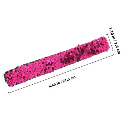 Bracelets à paillettes bicolores pour enfants, cadeaux de fête, bracelet de poignet, cadeau de carnaval pour enfants, bracelet à paillettes pour fête