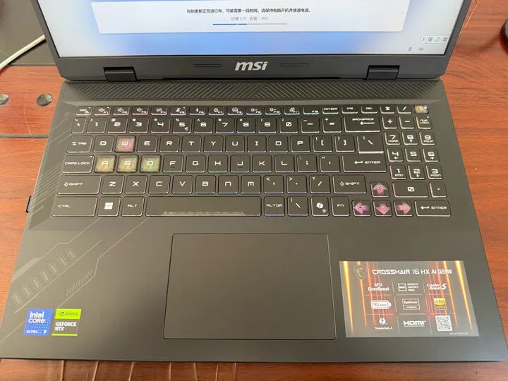 2025 MSI Crosshair 16 HX AI Gaming Laptop 16 Inch QHD 2.5K 240Hz IPS Screen Netbook Intel Ultra 9-275HX 32GB 2T RTX5060 Notebook