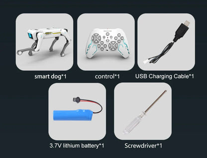 Teeggi électrique RC Robot Intelligent chien avec pince multifonction RC mécanique chien jouet éducatif bionique Robot Intelligent jouet cadeau