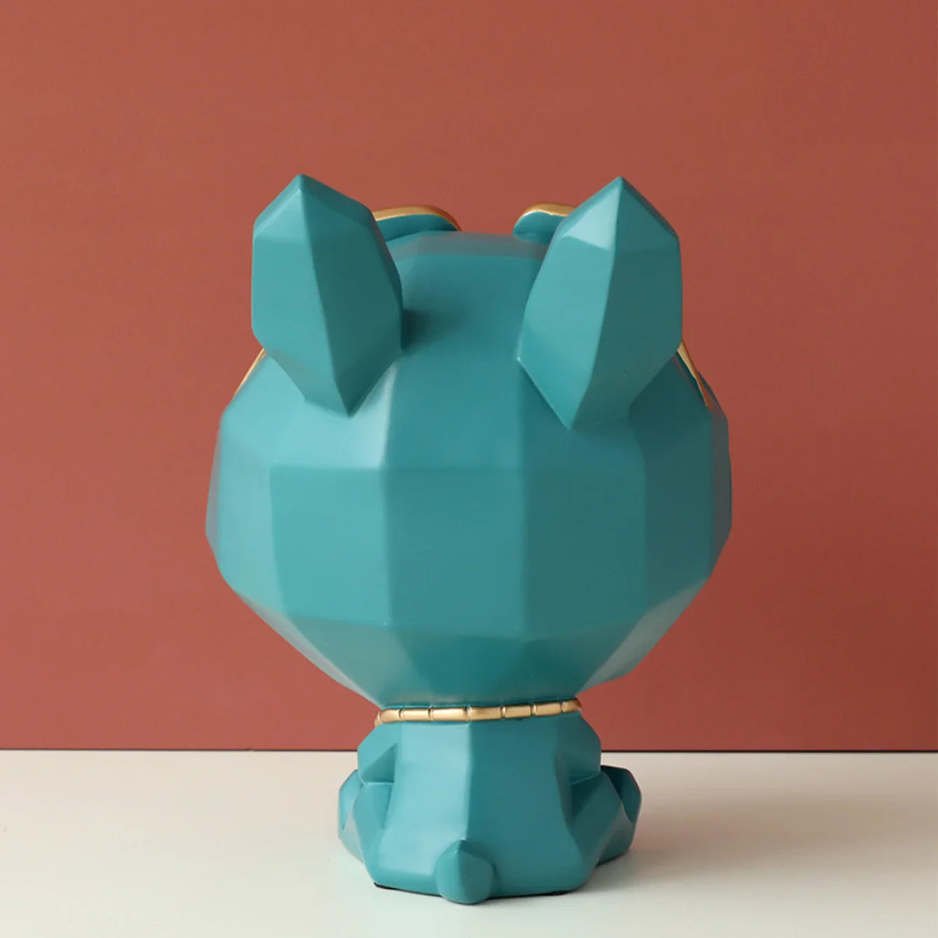 Sculpture en résine pour chien, Statue d'animal à grande bouche pour décor avec boîte de rangement pour porte-clés, Figurine de chien, ornement, cadeau de décoration