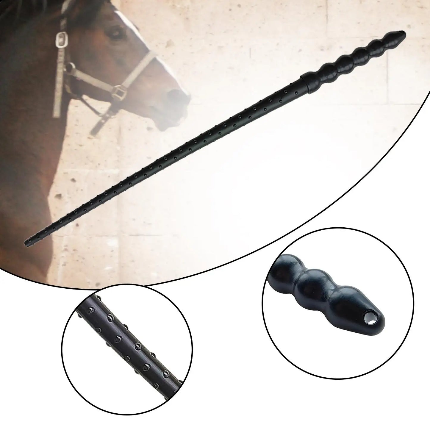 Equestrian Riding Crop Equestrianism Rubber Whip Training Aid Riding Crop