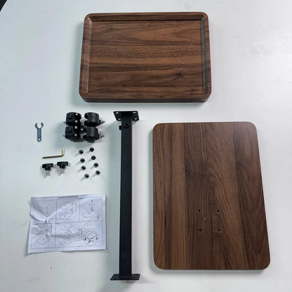 Chariot roulant réglable, Table de chevet, bureau pour ordinateur portable, lit médical pour la maison, plateau alimentaire 360 °   Bureau à domicile de table de plateau de canapé rotatif