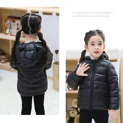 Enfants Garçons Bébé Vestes Légères à Capuche en Duvet Vêtements d'Extérieur Chauds Automne Enfants Filles Manteaux Imprimé Dinosaure Dessin Animé Vêtements Décontractés