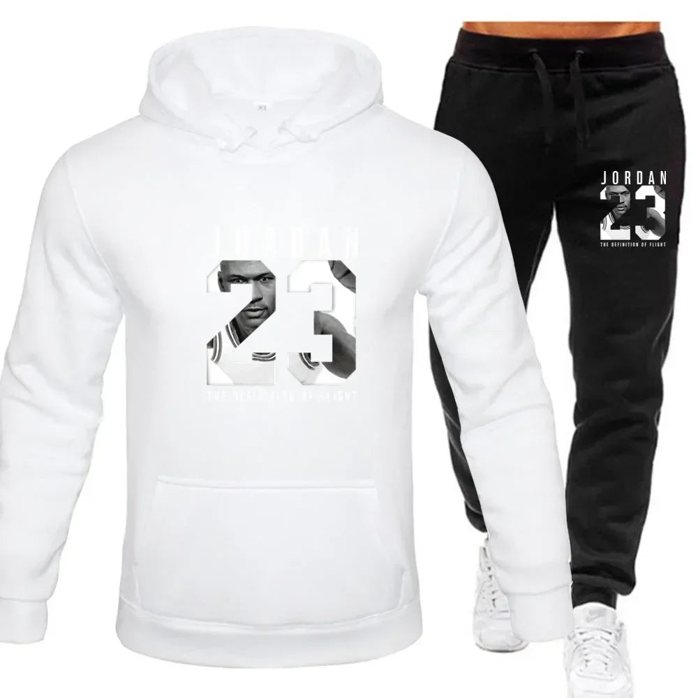 Le sweat-shirt à capuche est un ensemble pour hommes pour le printemps 2025 et un ensemble pour femmes pour les vêtements de sport pour femmes avec un sweat à capuche et un pantalon de survêtement