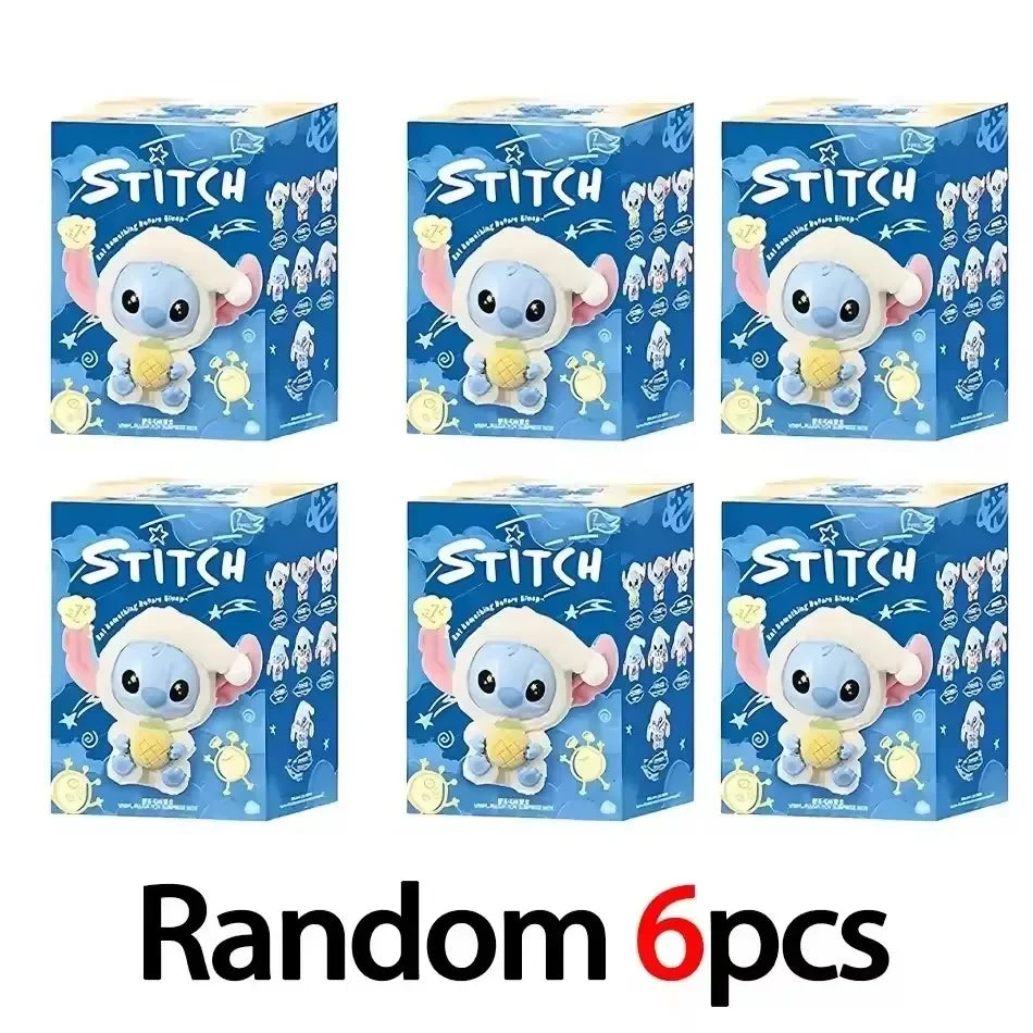 2025 New Stitch Eat Some Thing Before Sleep Series Vinyl Blind Box Bag Pendant Cute Plush Doll Mystery Box Toy Surprise Gifts