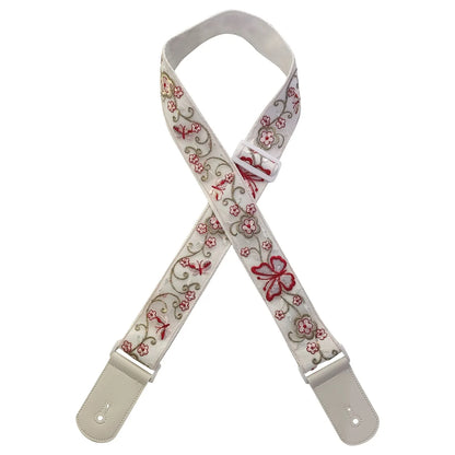 Sangle de guitare pour guitare électrique et acoustique, bandoulière réglable et résistante en dentelle, accessoires de guitare, sangle de guitariste