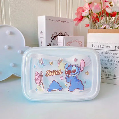 Stitch Lunch Boxes for Children Microwave Oven Heating Kids Food Container Portable School Bento Box Picnic Supplies